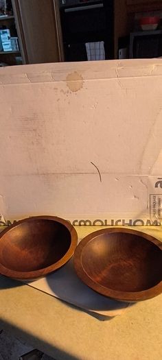 Baribocraft Maple Wood Bowl Set: Mid Century Modern Snack Bowls or as trincklet dish. signed on the back made in Canada 18.00 euro  each.