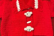 Handknit Cardigan / Liverpool  Age 1-2
