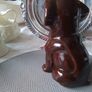 Brown Ceramic Dog Figurine Image 3