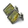 Mid century silver enamelled cuff links Image 3