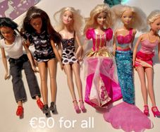 Barbie, Ken, Action Man, baby dolls and accessories