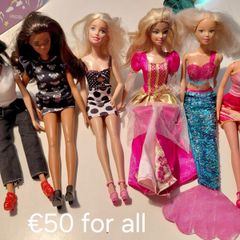 Barbie, Ken, Action Man, baby dolls and accessories