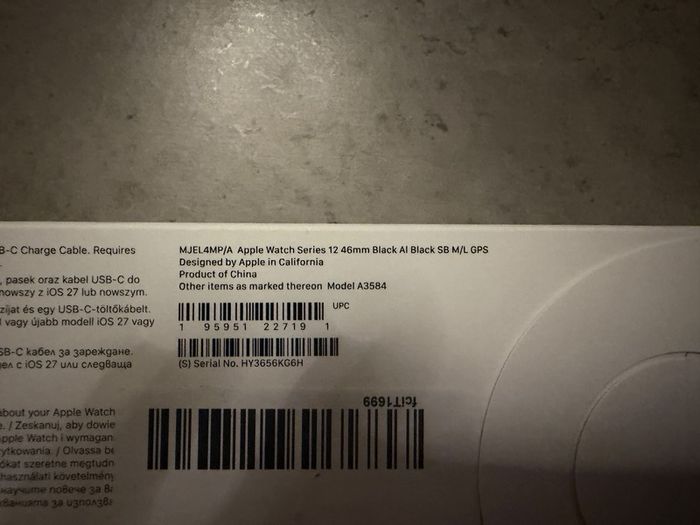 Apple Watch 12 / 46mm black (Brand New) Sealed