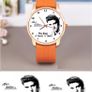 Elvis Presley themed wristwatch with orange strap Image 2