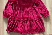 Red velvet Girls Dress 3-4years