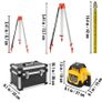 360 Degree Rotary Laser Level Kit with Tripod Sight Self-Leveling 500m Vertical Horizontal Scan Measurement Tool Construction Image 4