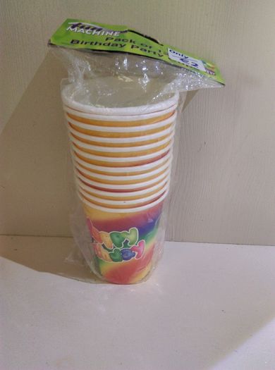 12 x Birthday Hats & Cups