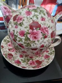 Maxwillaims  rose buddy tea bot set