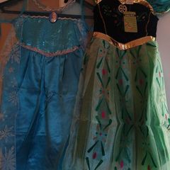 Anna and Elsa costumes age 4 BNWT