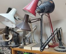 Lamp collection 9 in total Antique