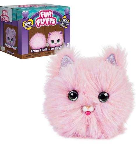 Purr n Fluff Surprise Reveal Interactive Toy Pet, Over 100 Sounds and Reactions Cute and Fluffy Cat Kids Toys for Girls & Boys Christmas Gifts For Grandkids, Children (FREE POSTAGE)