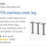 Ikea capita (kitchen legs) x 4 Image 2