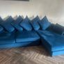 Blue L chiar sofa Image 2