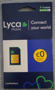 Lyca Mobile Pay As You Go SIM card