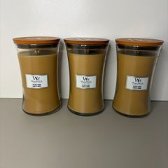 Woodwick Large Gilded Sands Candle 610g x 3 - Yankee Scented Hourglass Discontinued Scent