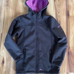 Trespass girls soft shell jacket age 11-12 years