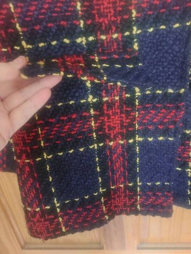 CBR navy tartan blazer (free post)