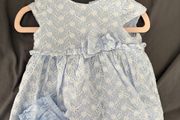 Mini light blue baby dress