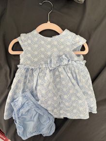 Mini light blue baby dress