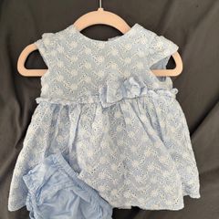 Mini light blue baby dress