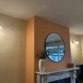 Pair of Vintage Wall Lights with Frosted Glass Shades Image 3