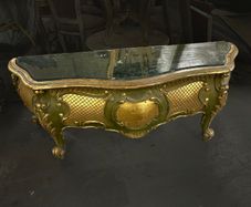 large low console or decorative flat screen tv stand