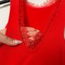 H&M bodycon dress red lace dress, XS size Image 8