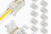 13 Packs of 2-Pin 8Mm LED Strip Connectors, No-Solder LED Tape Light Connectors, Connectors for Linking Strips to Wires in Gapless Track Lighting for 12V And 24V Single Colour COB/SMD 2835 3528