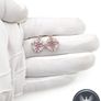 Royal Siam Sterling Silver & Pink CZ Earrings Image 7