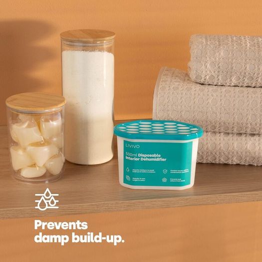 Dehumidifiers Disposable 500ml - 10-Pack Disposable Dehumidifiers for Home - Condensation Absorbers for Windows, Moisture Absorber, Mould Damp Trap, Interior Dehumidifier for Wardrobe, Bathroom
