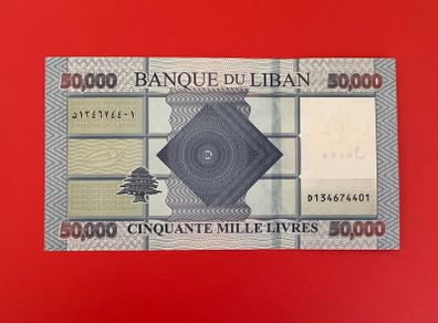 LEBANON  50000  LIVRES   2019  Pick  94d . ( Uncirculated )