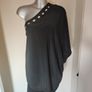 Black Next one shoulder plus size blouse size UK22 EU50 Postage included Image 4