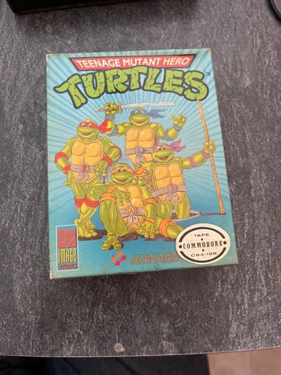 Teenage Mutant Hero Turtles C64 Commodore 64 Big Box (Konami / Image Works, 1990)