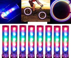 2 LED Bike Tyre Tire Wheel Valve lights