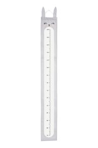 New Growth Chart Wall Decoration bunny rabbit grey white