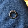 Antique 3stone diamond ring Image 5