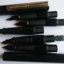 Vintage  Manuscript Fountain Pen - Black Calligraphy Set - Five Tips, Cartridges Image 10