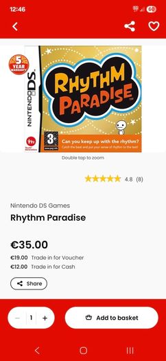 Rythem Paradise - DS