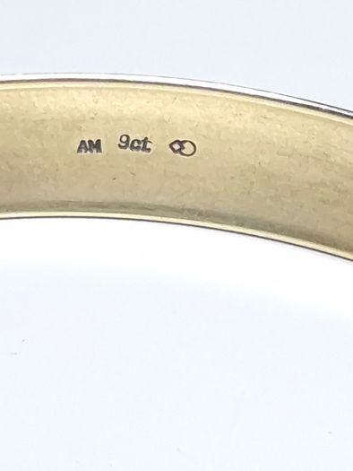 Vintage 1970s 1990s 9ct Solid Gold Bangle Bracelet 12.5g