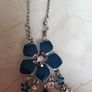 Costume  Necklace & Matching  Earrings. Length  - 11" Image 3
