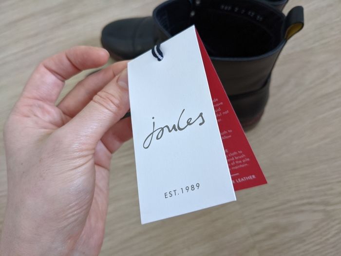 New! Joules leather boots, UK 9