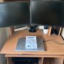 MOUNTUP Dual Monitor Stand for Desk, Monitor Arms for 2 Monitors 32 27 24 22 Inches Image 3