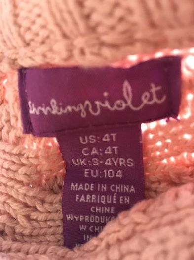 Girls Knitted Dress BNWT Age 3-4 with fab gem details