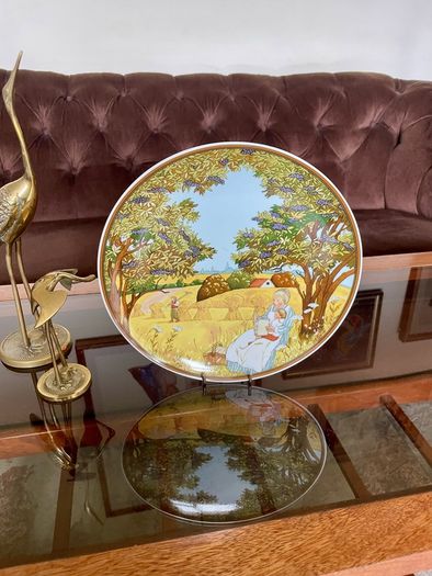 Vintage Collectors Plate Autumn Herbst Wall plate Heinrich Porcelain Villeroy and Boch