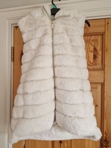 Michael Kors Cream Body Warmer Gilet