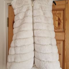 Michael Kors Cream Body Warmer Gilet