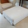 cream armchair 105cm w x 83cm d (pair available) + footstool extra Image 4