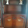 Large Dark Wood Display Cabinet & Sideboard Image 4