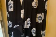 Brand new Black floral plus size cover up size UK28 EU56 Postage included