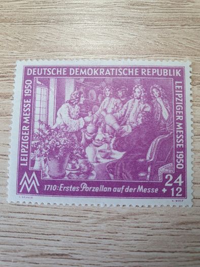 East Germany 1950 "Leipzig Spring Fair", 24+12 Pfennig, Michel No. 248, unused - free standard postage